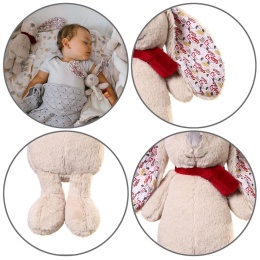 Pluszak maskotka przytulanka Babyono miękki beżowy króliczek Rabbit Milly