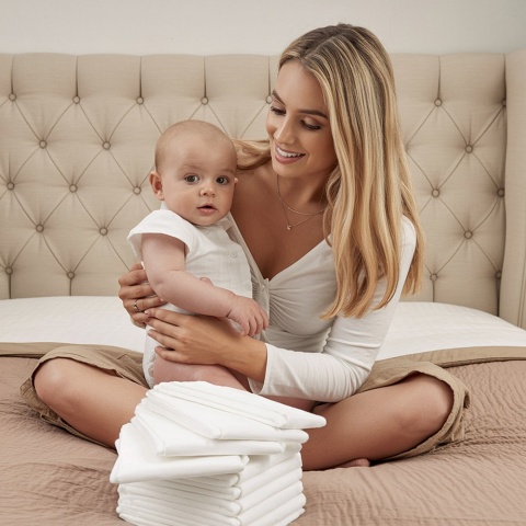 Podkłady ochronne do przewijania Bocioland higieniczne chłonne 60x90 10 szt