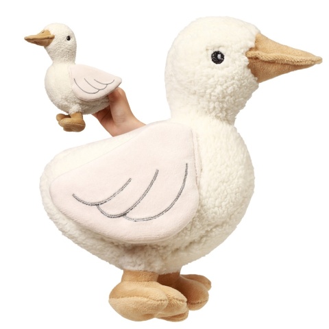 Przytulanka pluszowa sensoryczna grzechotka Babyono miękka Gąska Zoe