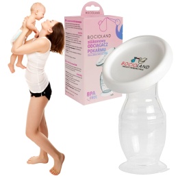 Laktator ręczny Bocioland kolektor na mleko odciągacz Magiczna Butelka