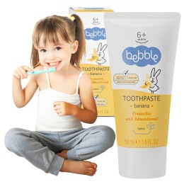 Pasta do zębów dla dzieci bananowa Bebble ksylitol bez fluorku 50 ml