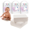 Podkłady do przewijania Akuku jednorazowe sensitive 60 x 90 cm 3 x 10 szt