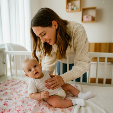 Pieluchy bambusowe Babyono pieluszki 70x70 antybakteryjne miękkie x3 różowe