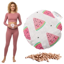 Termofor z pestek wiśni Bocioland kompres ciepło zimno 180g Arbuz