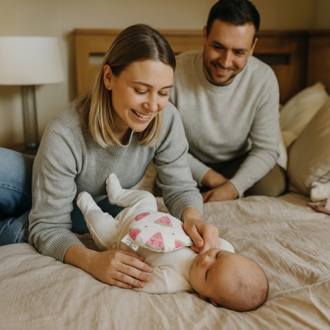 Termofor z pestek wiśni Bocioland kompres ciepło zimno 180g Arbuz