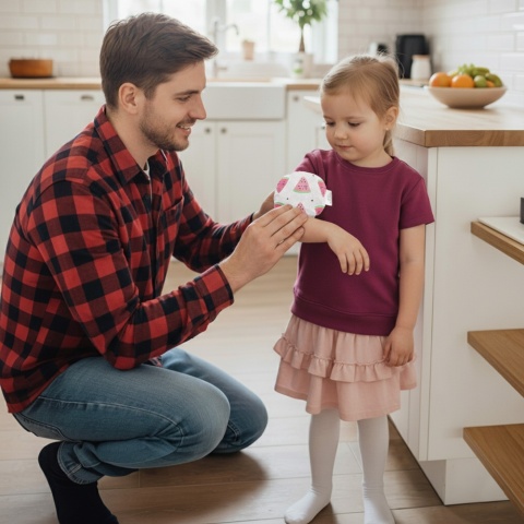 Termofor z pestek wiśni Bocioland kompres ciepło zimno 180g Arbuz