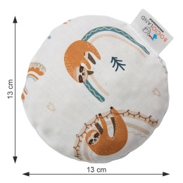 Termofor z pestek wiśni Bocioland kompres ciepło zimno 180g Leniwiec