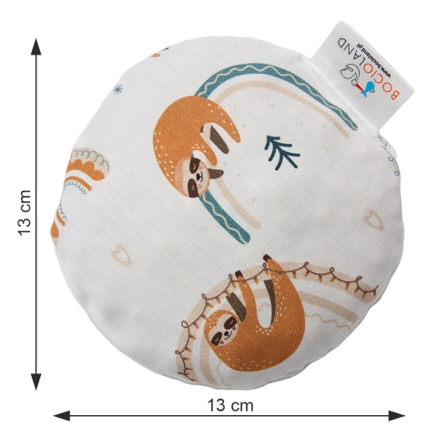 Termofor z pestek wiśni Bocioland kompres ciepło zimno 180g Leniwiec