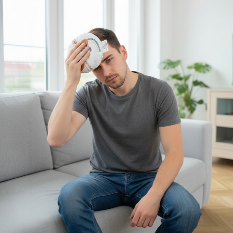 Termofor z pestek wiśni Bocioland kompres ciepło zimno 180g Leniwiec