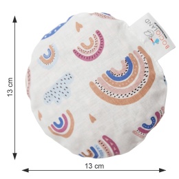 Termofor z pestek wiśni Bocioland kompres ciepło zimno 180g Tęcza