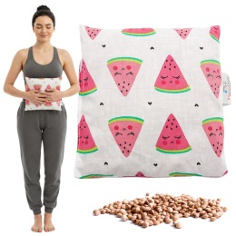 Termofor z pestek wiśni Bocioland kompres ciepło zimno 500g Arbuz