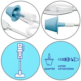 Aspirator do nosa Katarek Vertical podłączany do odkurzacza uniwersalny