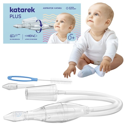 Aspirator do nosa do odkurzacza Katarek Plus dla dzieci + szczoteczka