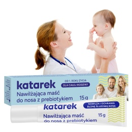 Maść nawilżająca do nosa z prebiotykiem Katarek chroni błonę śluzową 15 g