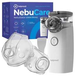 Nebulizator inhalator przenośny siateczkowy cichy Helpmedi bezprzewodowy