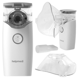 Nebulizator inhalator przenośny siateczkowy cichy Helpmedi bezprzewodowy