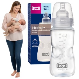 Butelka Lovi antykolkowa Supervent do karmienia szybki przepływ 330 ml 9+