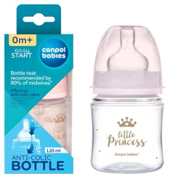 Butelka antykolkowa Canpol Easystart wolny przepływ 120 ml 0+ 35/233_pin