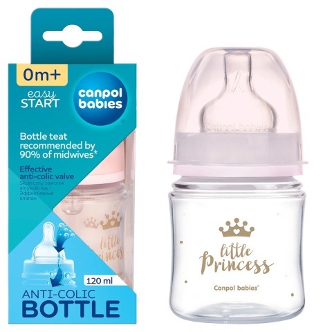 Butelka antykolkowa Canpol Easystart wolny przepływ 120 ml 0+ 35/233_pin