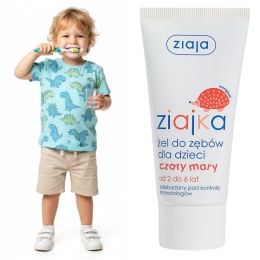 Pasta do zębów dla dzieci Ziajka żelowa przeciwpruchnicza owocowa 2 - 6 lat