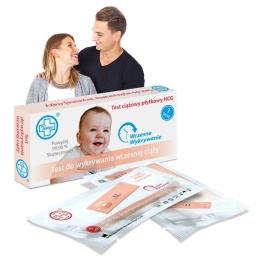 Test ciążowy Testeo płytkowy wczesna ciąża 2 dni HCG dokładność 99,9%