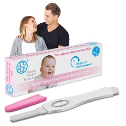 Test ciążowy strumieniowy Testeo wczesna ciąża 2 dni HCG dokładność 99,9%