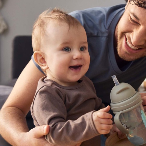 Ustnik rurka słomka z odważnikiem do bidonu Canpol wymienna 1 szt. szara