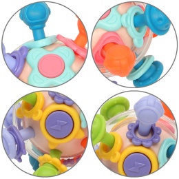 Grzechotka z gryzakiem zabawka sensoryczna kula Montessori Bocioland 12+