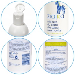 Mleczko do skóry niemowląt i dzieci krem nawilżający łagodzący wegański 1m+