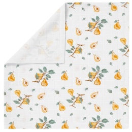 Pieluszka bambusowa Bocioland 40x40 antybakteryjna hipoalergiczna gruszka