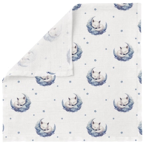 Pieluszka bambusowa Bocioland 40x40 antybakteryjna hipoalergiczna lisek