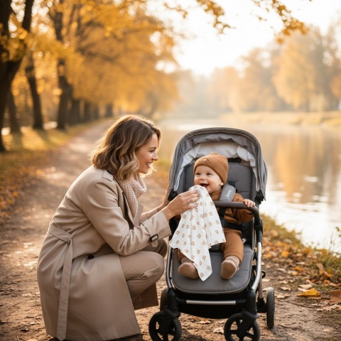 Pieluszka bambusowa Bocioland 40x40 antybakteryjna hipoalergiczna miś