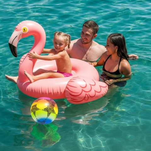 Piłka plażowa ogrodowa miękka 18 cm gumowa do basenu piaskownicy dla dzieci