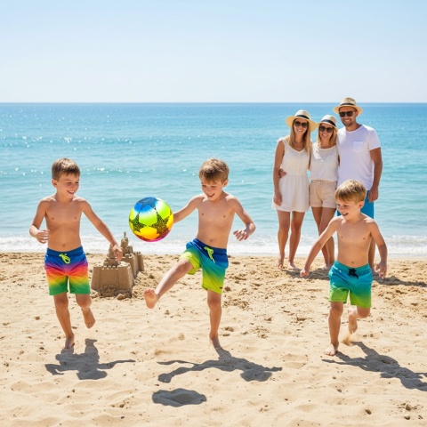 Piłka plażowa ogrodowa miękka 18 cm gumowa do basenu piaskownicy dla dzieci