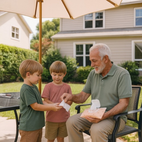 Pudełko na chusteczki nawilżane pojemnik etui z klapką Bocioland blady róż