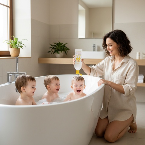 Szamon do włosów i do ciała dla dzieci Ziajka Maziajki lody waniliowe 400ml