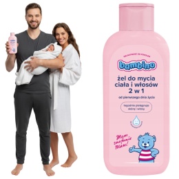 Żel pod prysznic do ciała i włosów dla niemowląt i dzieci Bambino 400 ml