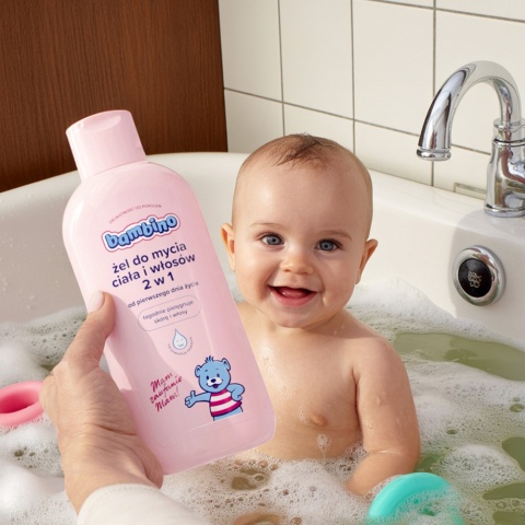 Żel pod prysznic do ciała i włosów dla niemowląt i dzieci Bambino 400 ml