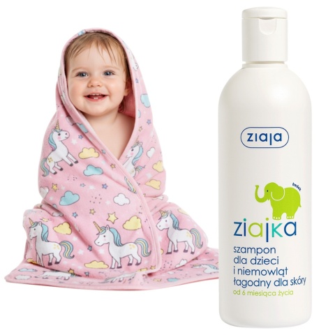 Szamon do włosów dla dzieci niemowląt rumianek prowitamina B5 Ziajka 270 ml