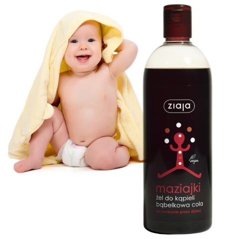 Żel pod prysznic do kąpieli dla dzieci Ziaja Maziajki bąbelkowa cola 500 ml