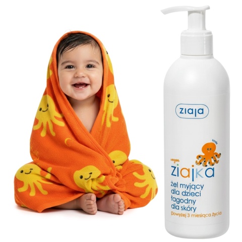 Żel pod prysznic do kąpieli dla dzieci i niemowląt Ziajka łagodny dla skóry