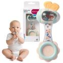 Grzechotka dla niemowląt sensroyczna z piłeczkami gryzak silikonowy Babyono