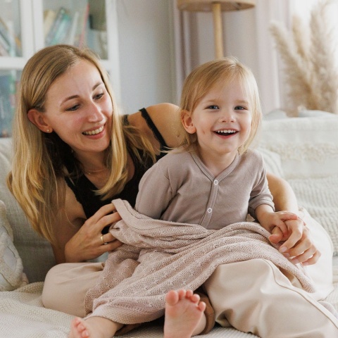 Koc bambusowy dla niemowląt i dzieci hipoalergiczny BabyOno 75x100 beżowy