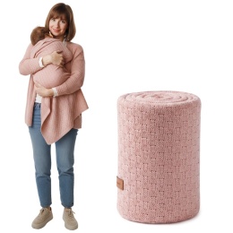 Koc bambusowy dla niemowląt i dzieci hipoalergiczny BabyOno 75x100 różowy