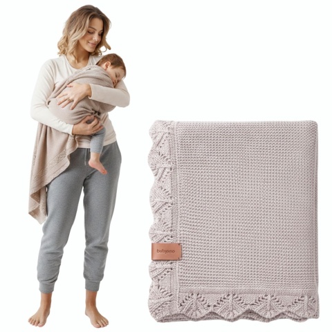 Koc bambusowy dla niemowląt i dzieci hipoalergiczny BabyOno 75x100 szary