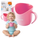Kubek treningowy dla dzieci BabyOno Flow z uchwytami 120 ml różowy 12m+