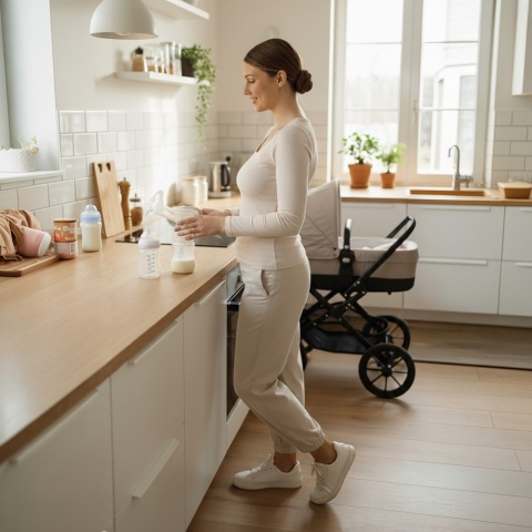 Laktator ręczny Akuku odciągacz pokarmu + adapter butelka 150 ml z kapslem