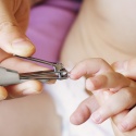 Obcinacz do paznokci Babyono dla dzieci i niemowląt stal nierdzewna szary
