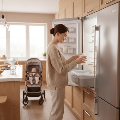 Pojemniki do przechowywania pokarmu mrożenia wielorazowe BabyOno 4x200 ml