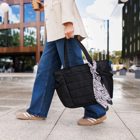 Torba do wózka szpitala dla mamy i dziecka do samolotu Babyono Cami czarna